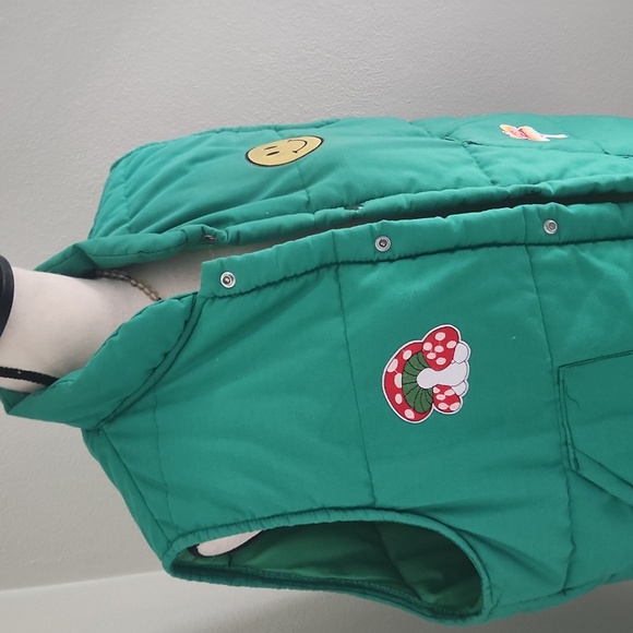 Vintage green puffer vest - Picture 2 of 6